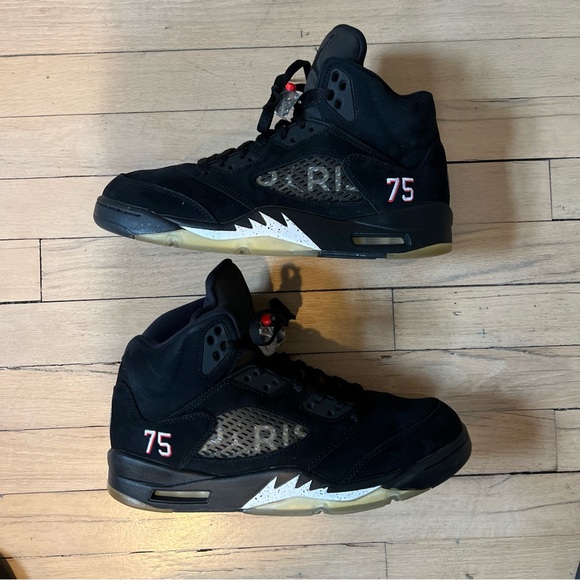 Air Jordan 5 Retro | Paris Saint-Germain PSG Black | Men’ Size 10 | AV9175-001 - Picture 3 of 8